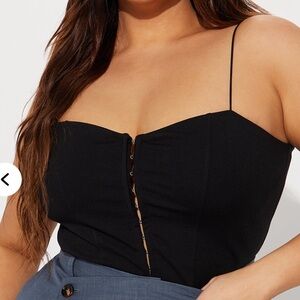 Fashion Nova Elegant Black Camisole